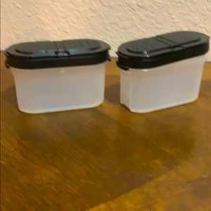 Tupperware salt and pepper